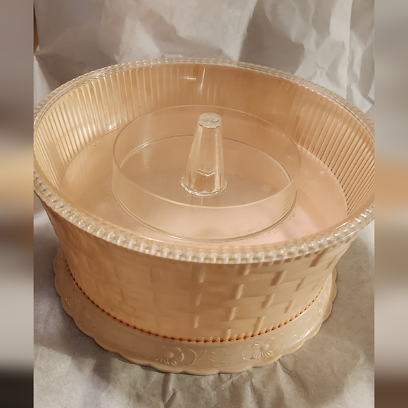 VINTAGE Hommer 1950s Plastic Sewing Box w/ Lid Pink 7" 3.25"H - Picture 7 of 7